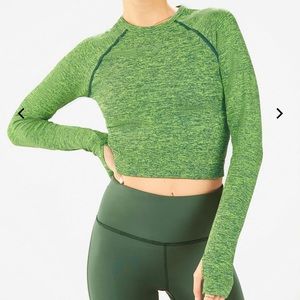 Fabletics Bri Ribbed Seamless Long-Sleeve Sz L